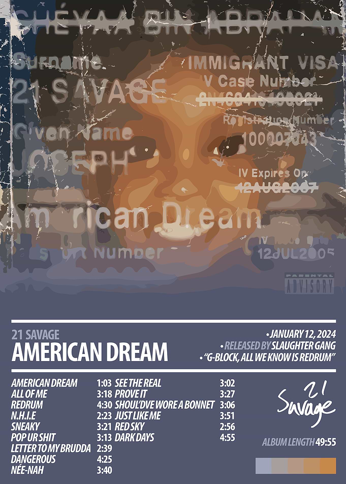 21 Savage - American Dream Album cover
