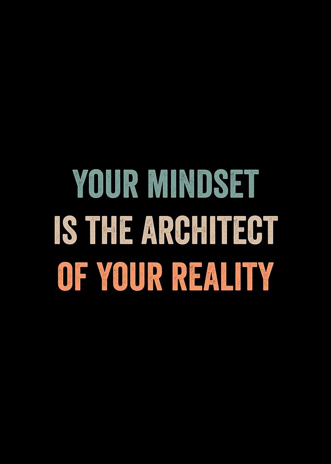 Mindset Architect Reality Retro Inspirational Quote