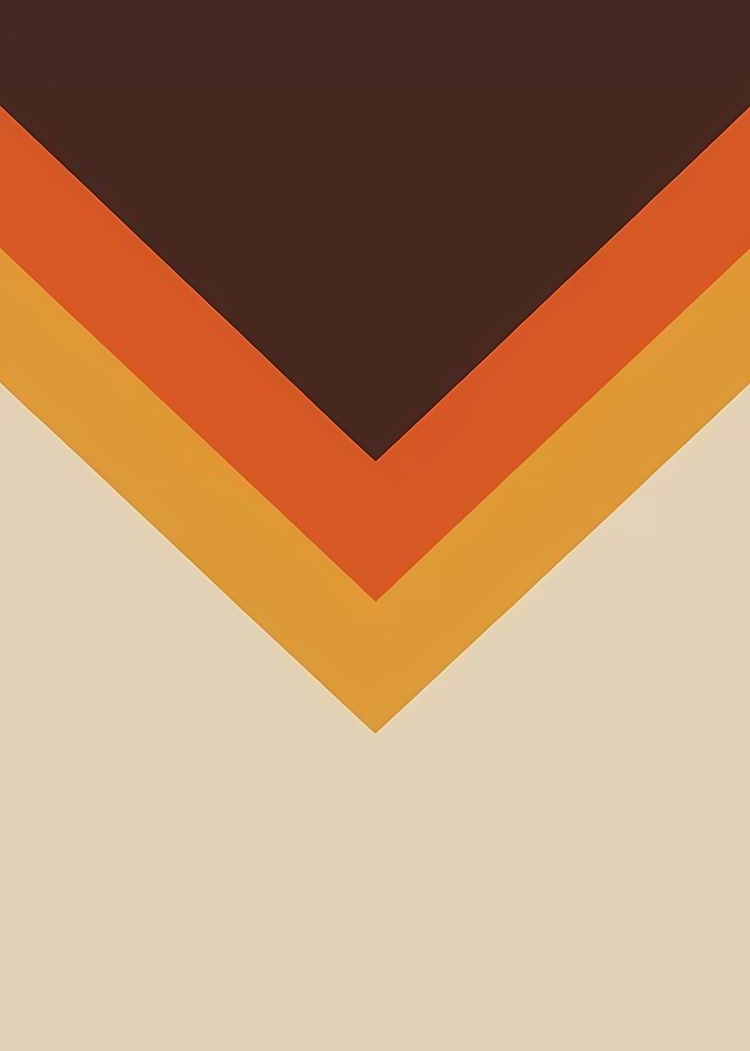 Retro Chevron Pattern in Earth Tones
