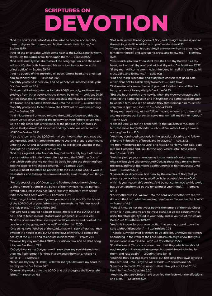 Scriptures on Devotion