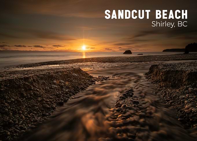 Sandcut Beach Sunset, Shirley, BC