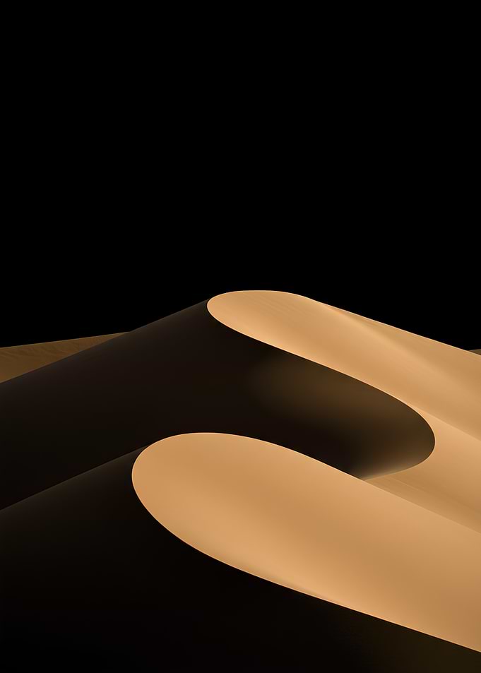 Minimalist Desert Sand Dunes