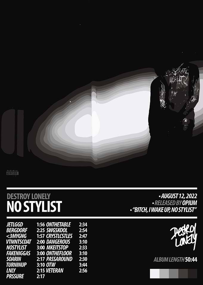Destroy Lonely - No Stylist Album Cover