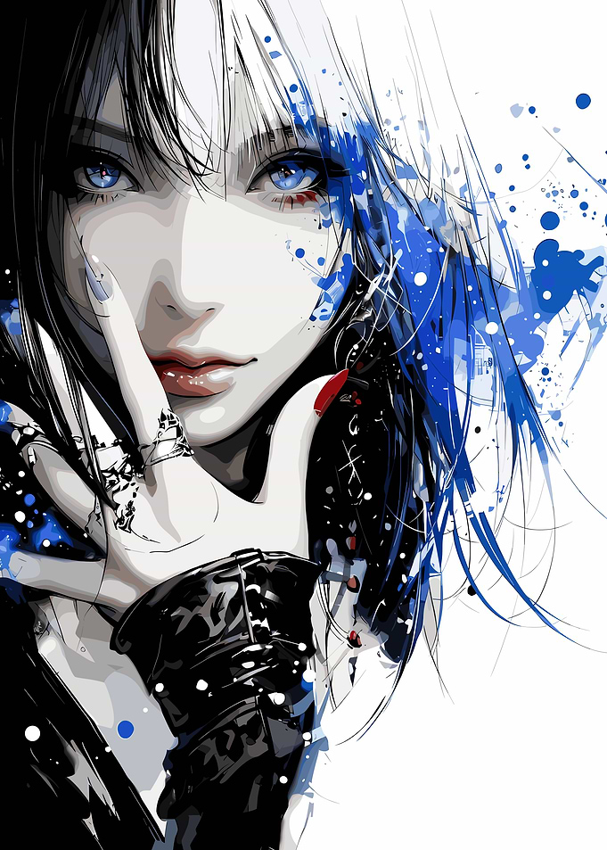 Girl with Blue Eyes