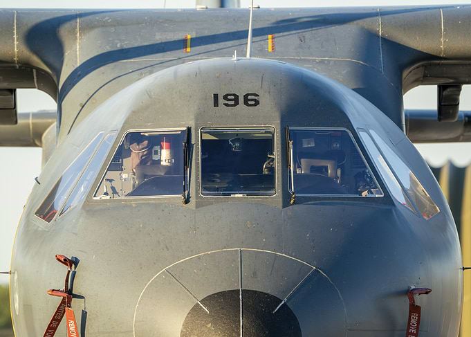 Military Aircraft Front View