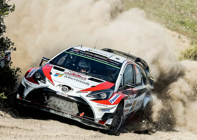 Toyota Yaris WRC Rally Car in Action
