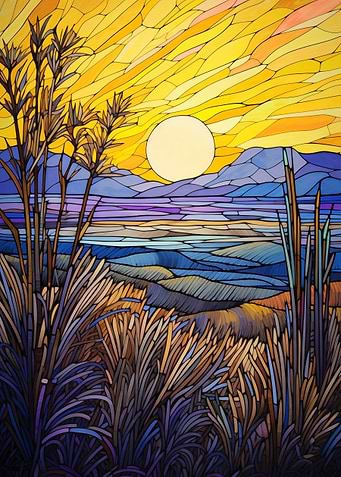 Stained Glass Landscape