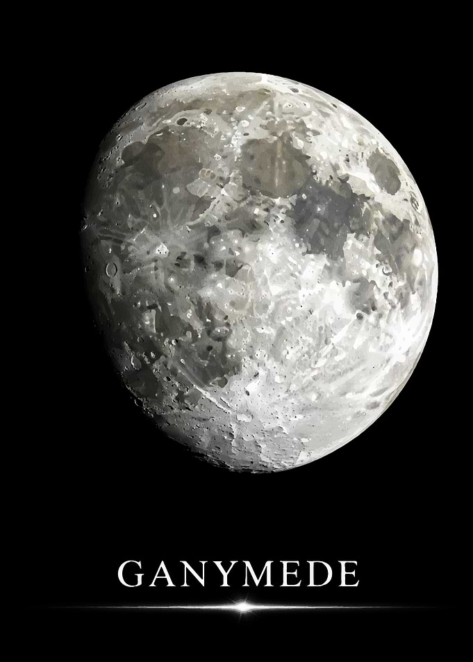 Ganymede Moon Detailed View