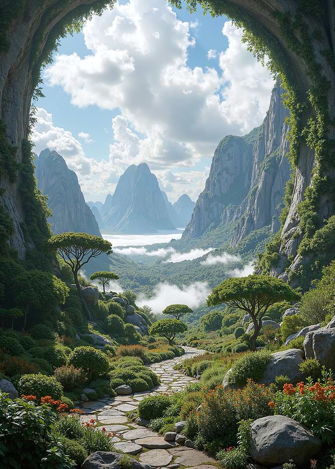 Lush Mountain Valley View