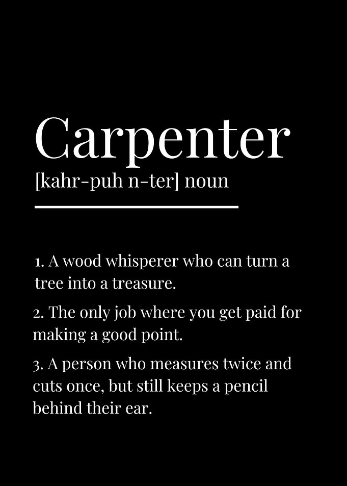 Funny Carpenter Definition