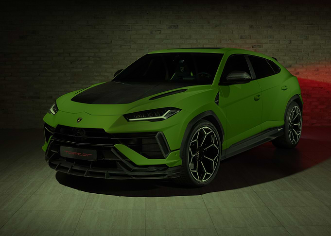 Lime Green Lamborghini Urus SUV