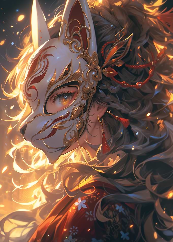 Photo-Realistic Samurai in Ornate Gold Design