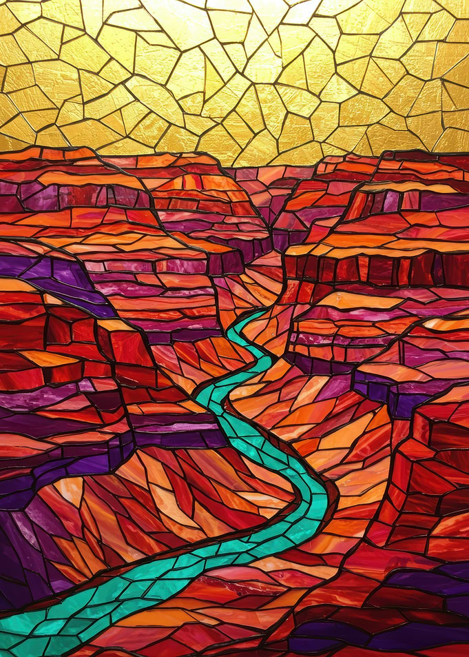 Grand Canyon Stained Glass Art