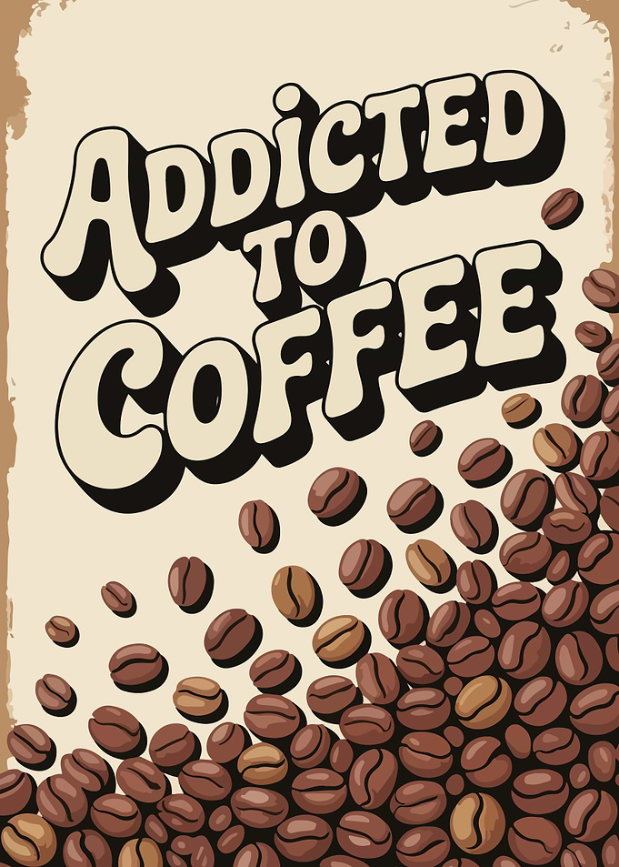 Addicted to Coffee Poster