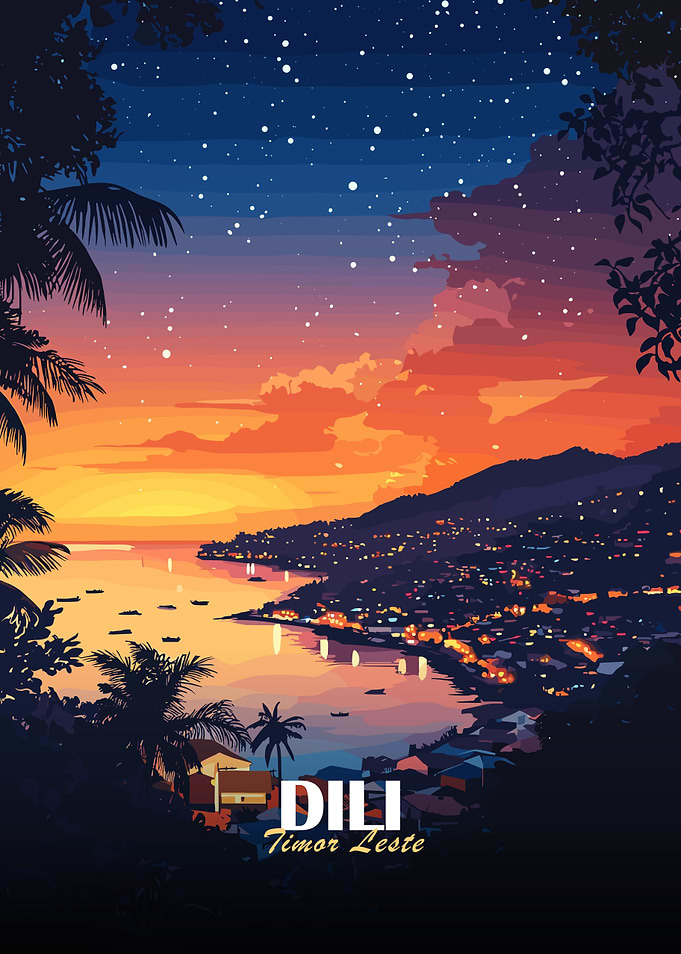 Dili, Timor Leste at Sunset