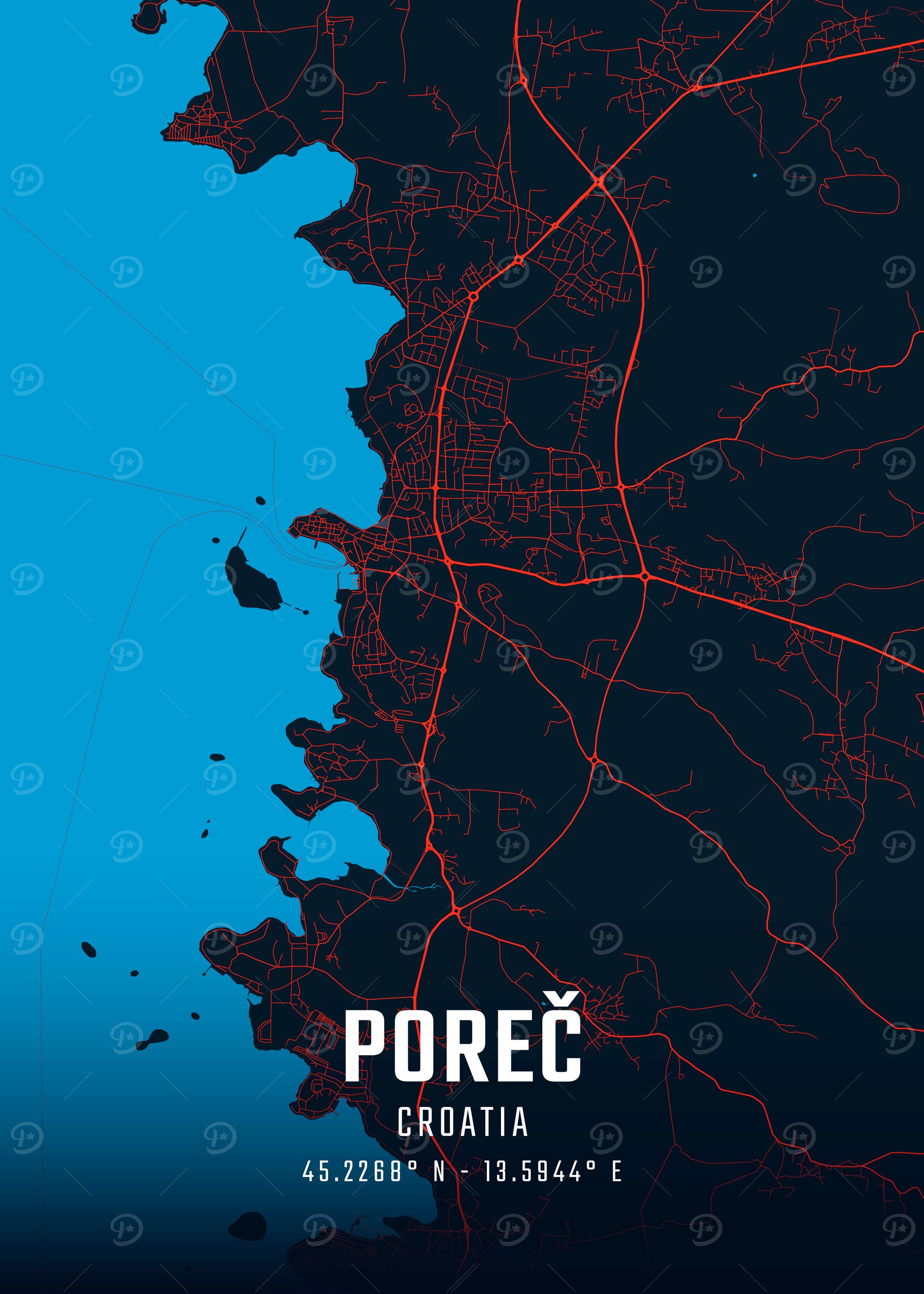 Poreč City Map