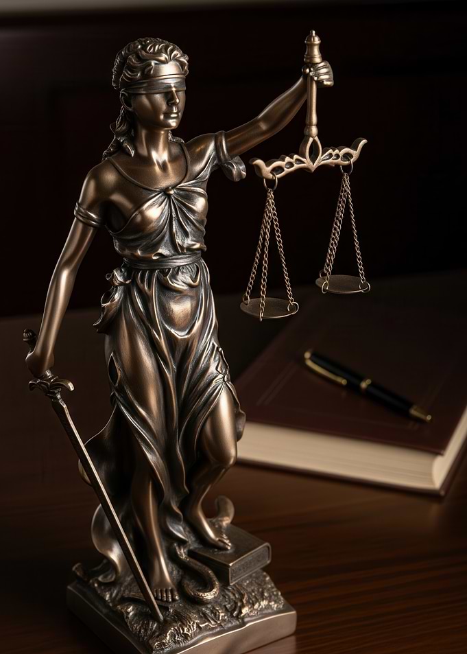 Lady Justice Statue with Scales