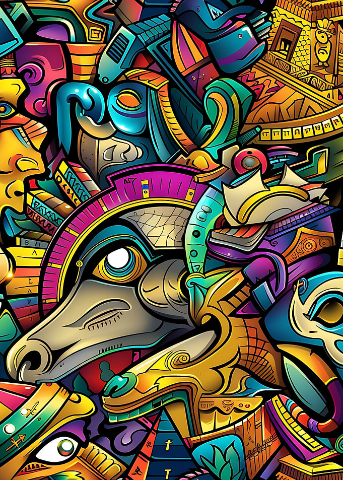 Egyptian Graffiti Art