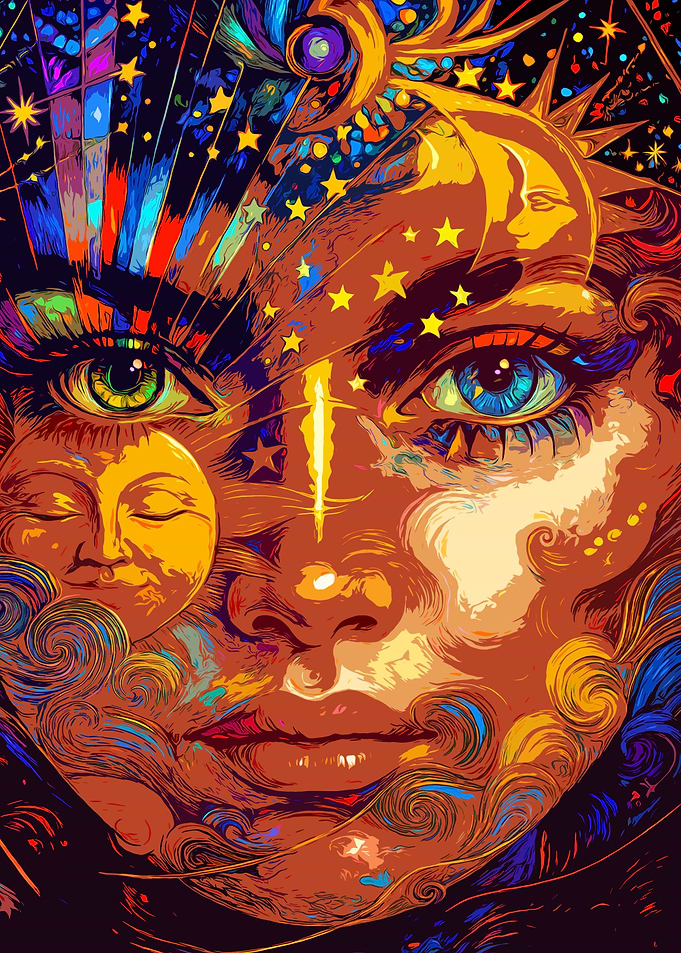 Celestial Face Art