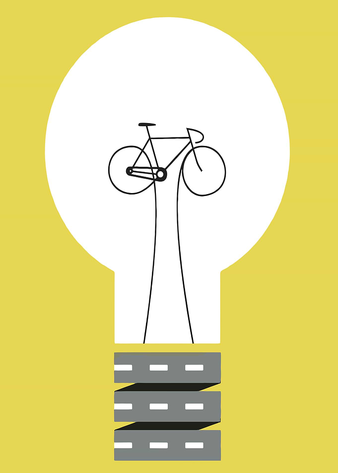 Bicycle Idea Lightbulb