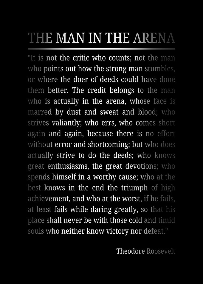The Man in the Arena Quote