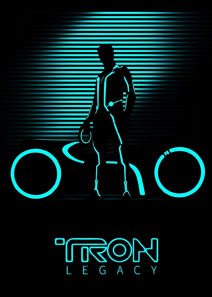 Tron Legacy Silhouette Poster