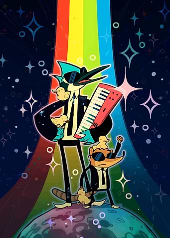 Regular Show Band in Space