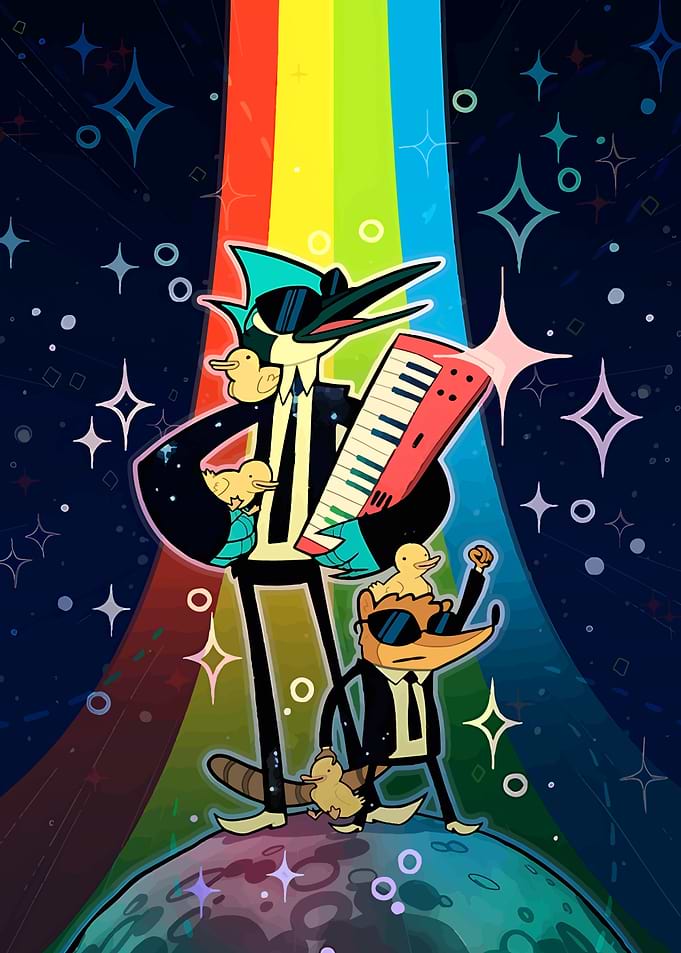 Regular Show Band in Space
