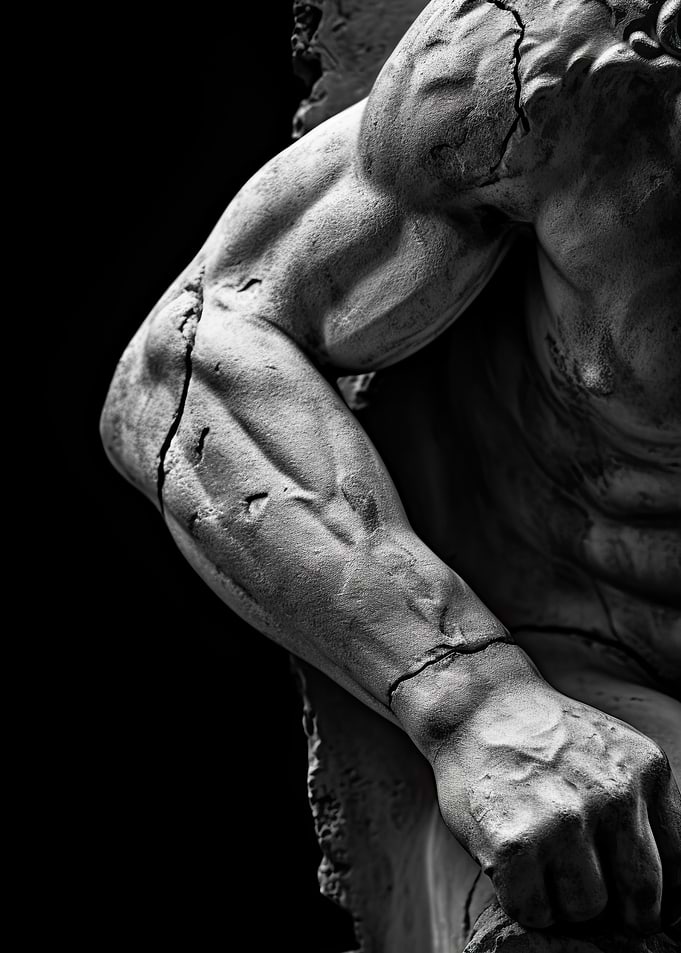 Muscular Statue Arm Detail