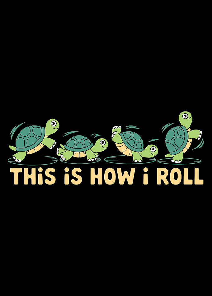 Slow and Steady This Is How I Roll Funny Turtles