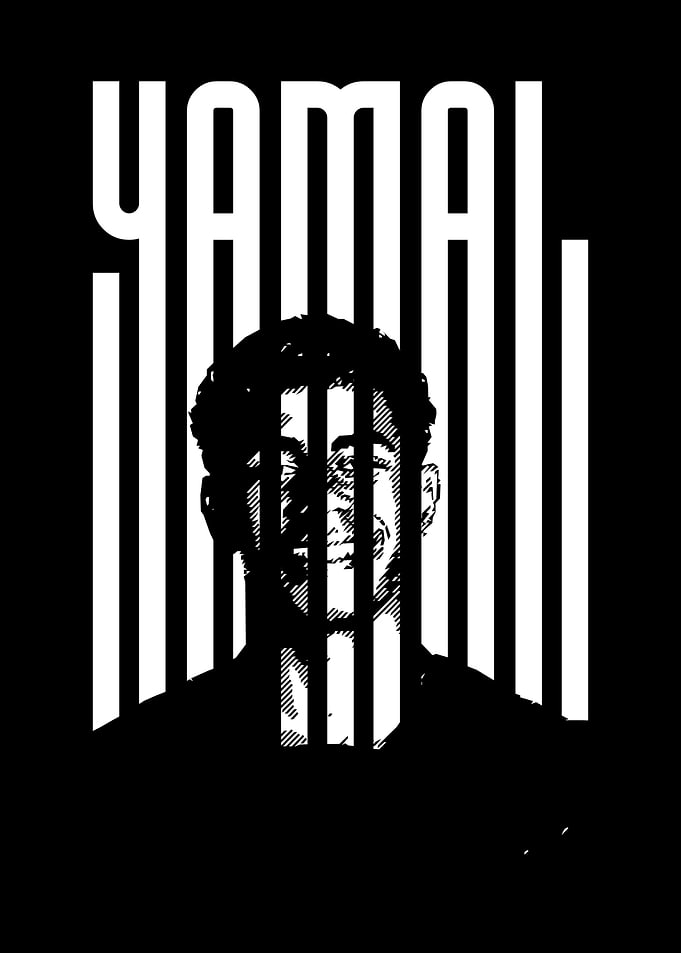 Yamal Portrait Black and White