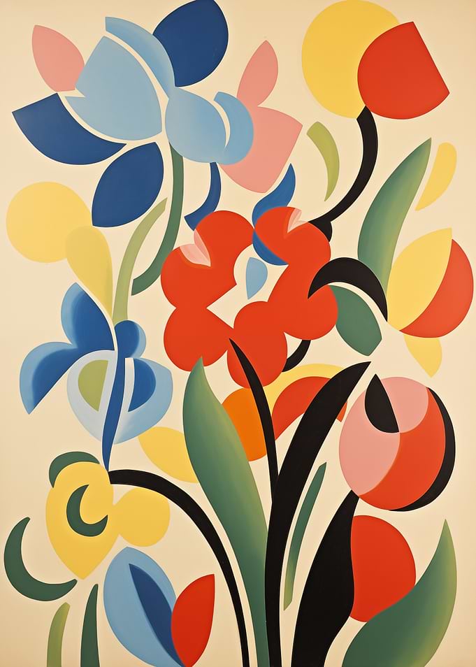 Abstract Floral Painting