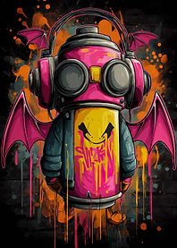 Graffiti Art: Spray Can Character