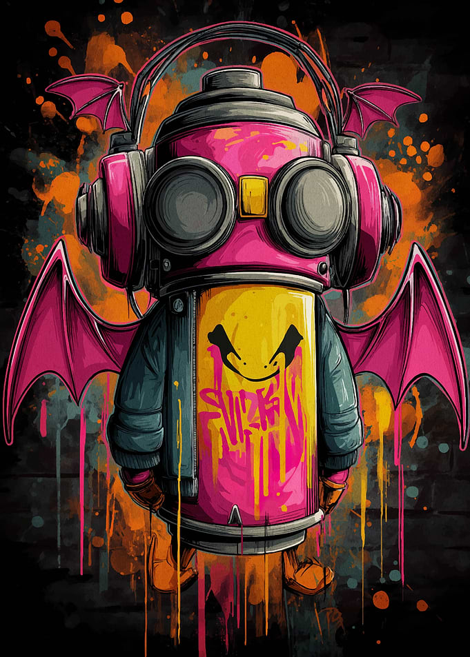 Graffiti Art: Spray Can Character