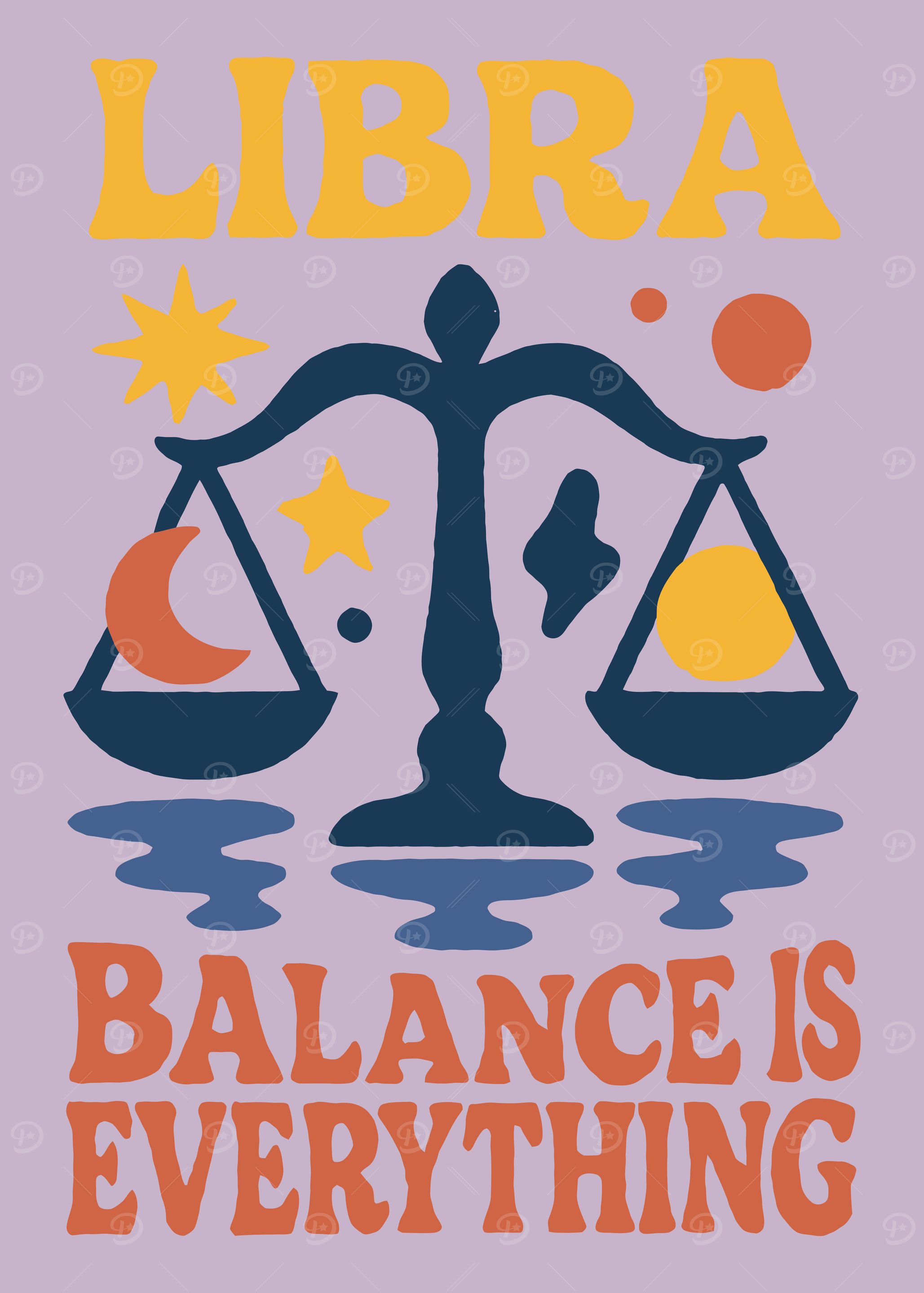Libra Zodiac Sign Art