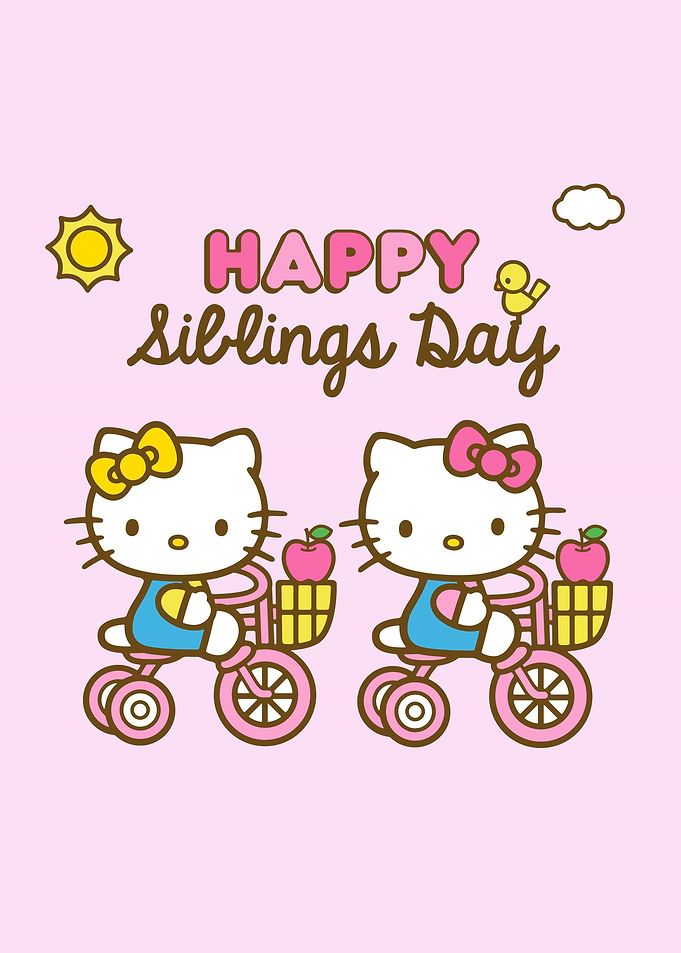 hello kitty happy siblings day