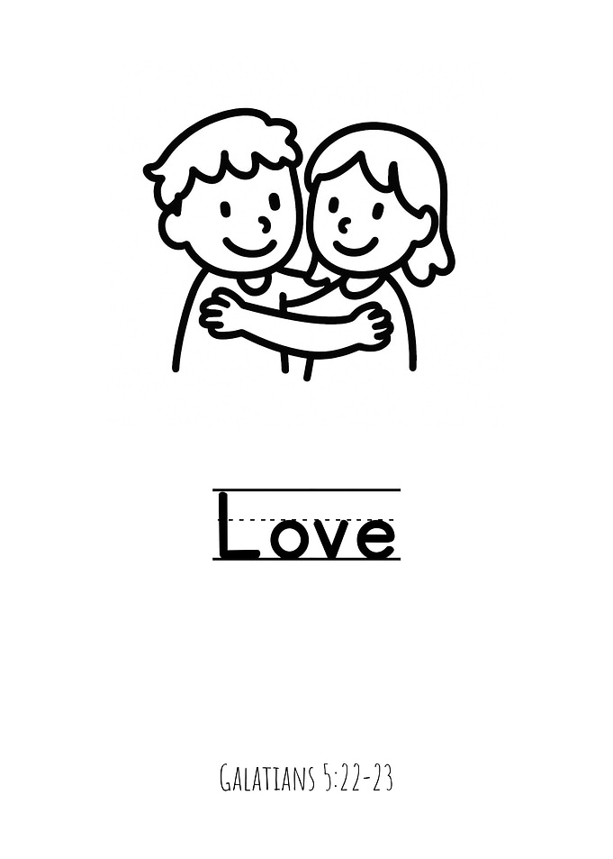 Love – Fruit of the Spirit Christian Nursery Wall Art