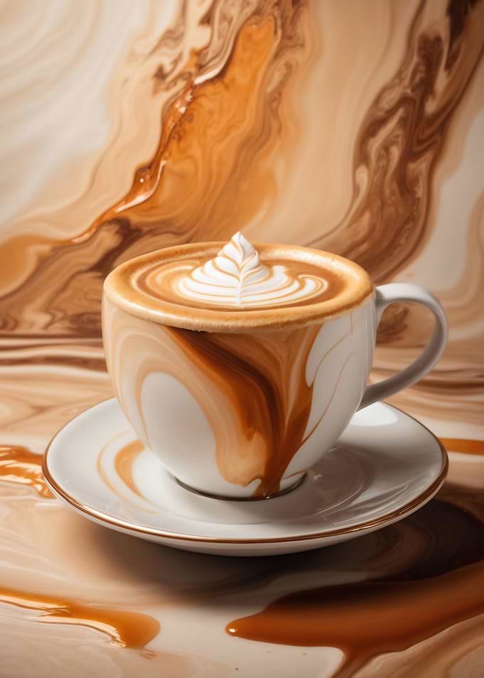 Latte Art Coffee Cup