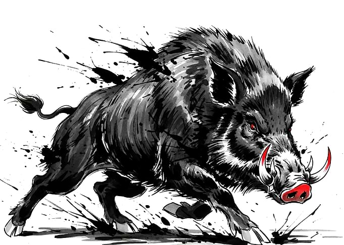 Charging Boar Ink