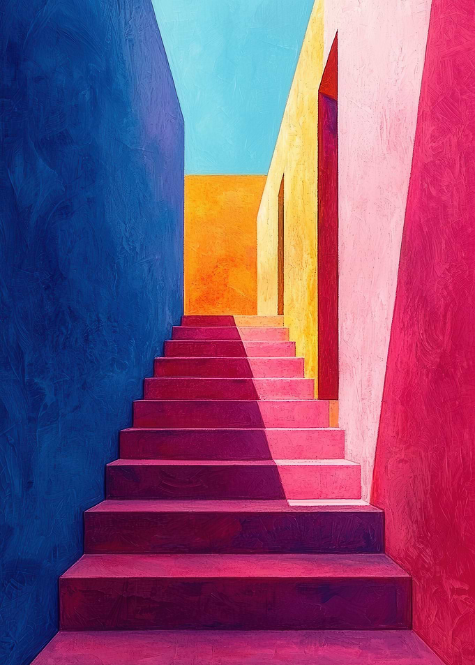 Colorful Abstract Staircase