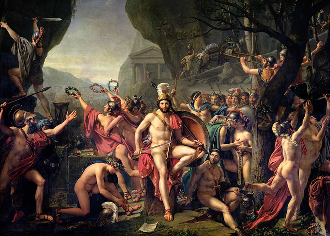 Ancient Greek Victory Celebration Painting