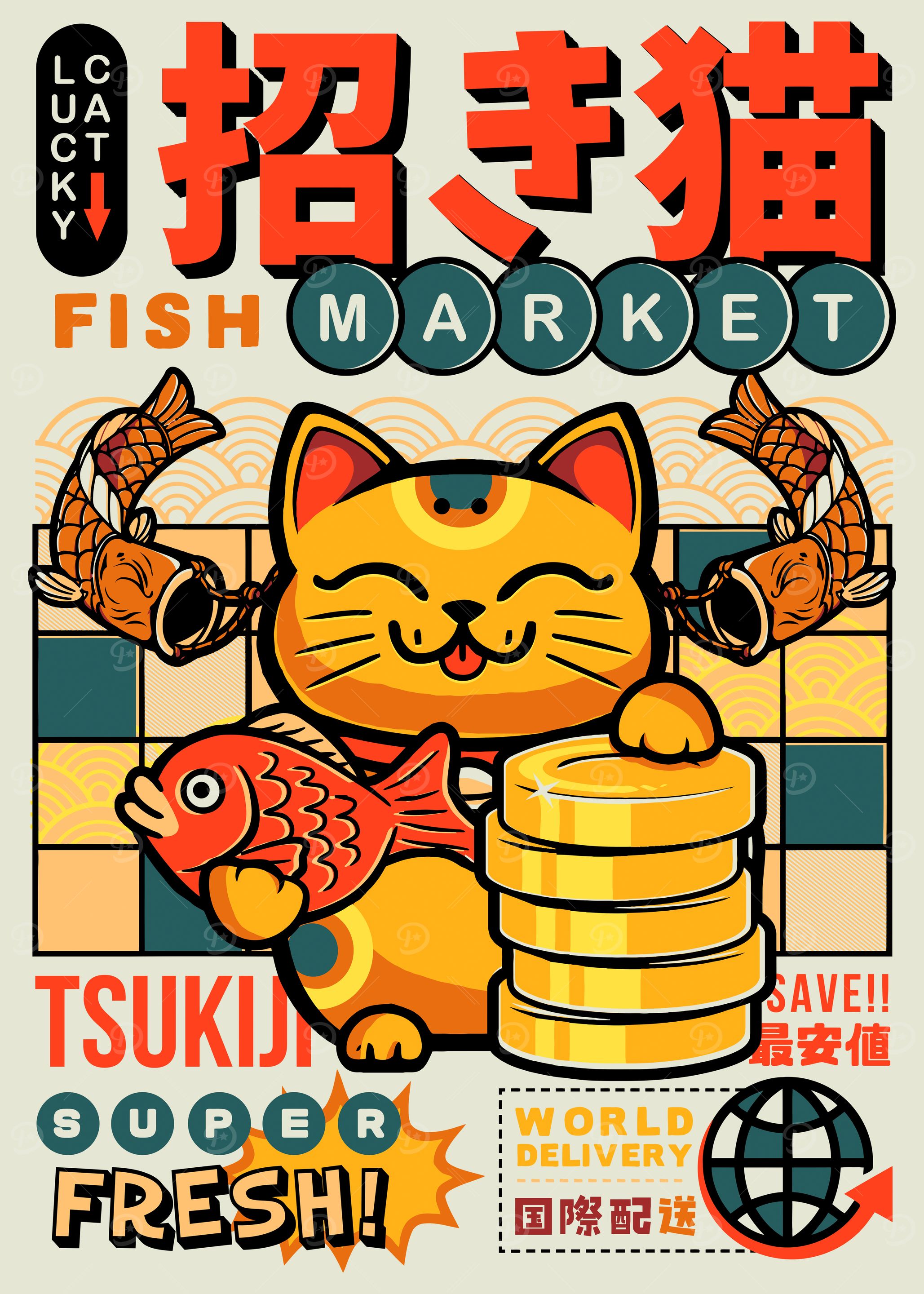 Lucky Cat Fish Market