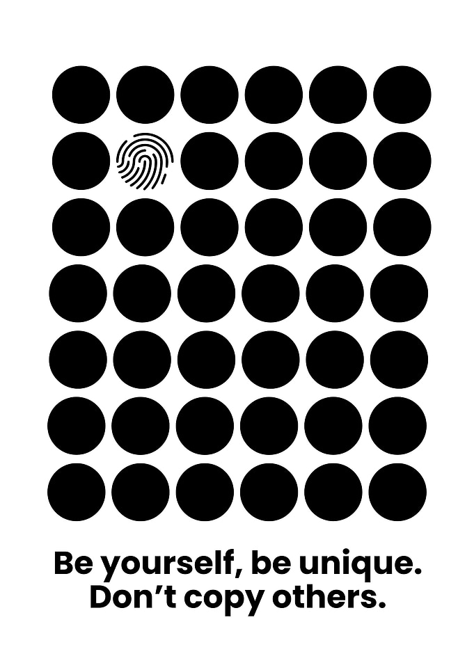 Be Yourself, Be Unique Poster