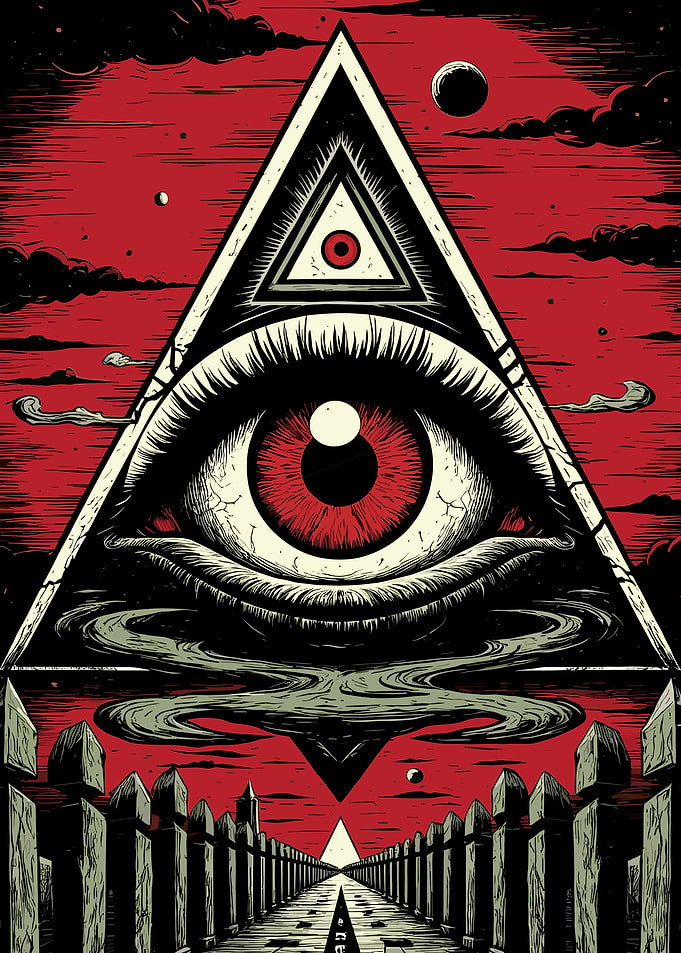 All Seeing Eye Pyramid Illustration