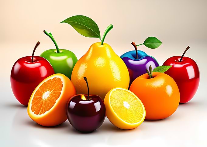 Colorful Assortment of Fresh Fruits