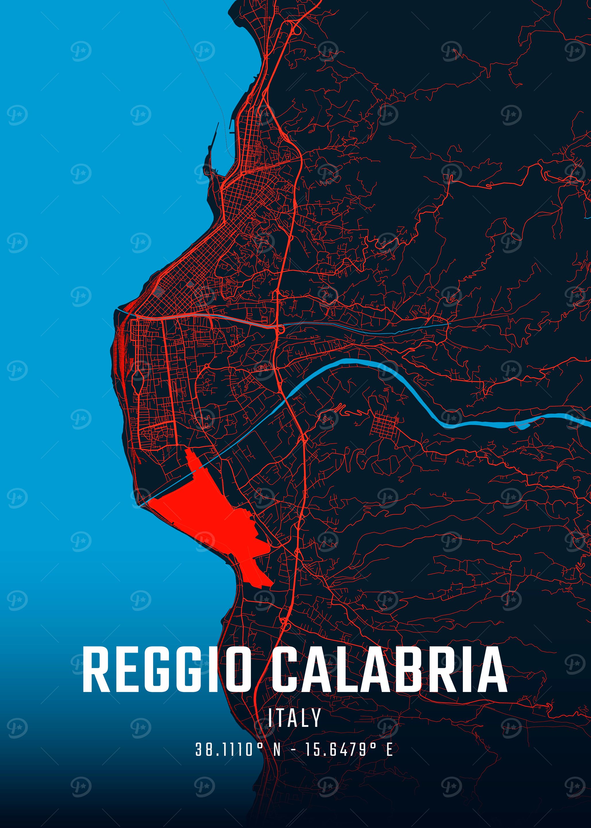 Reggio Calabria City Map