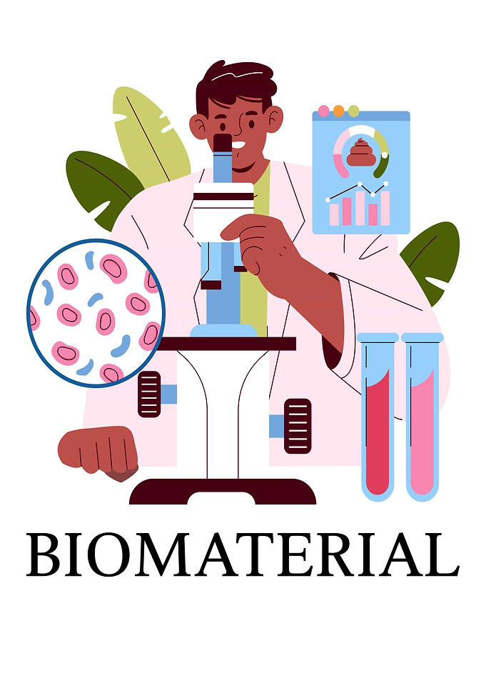 Biomaterial Research Illustration