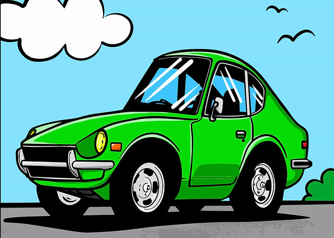 Cartoon Datsun 240Z
