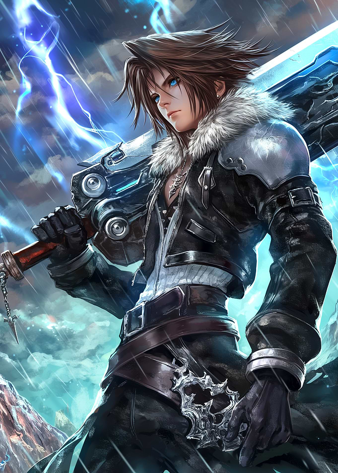 Fantasy Gunblade Hero Soldier