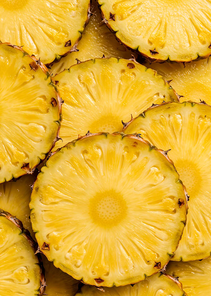 Pineapple Slices Close-Up